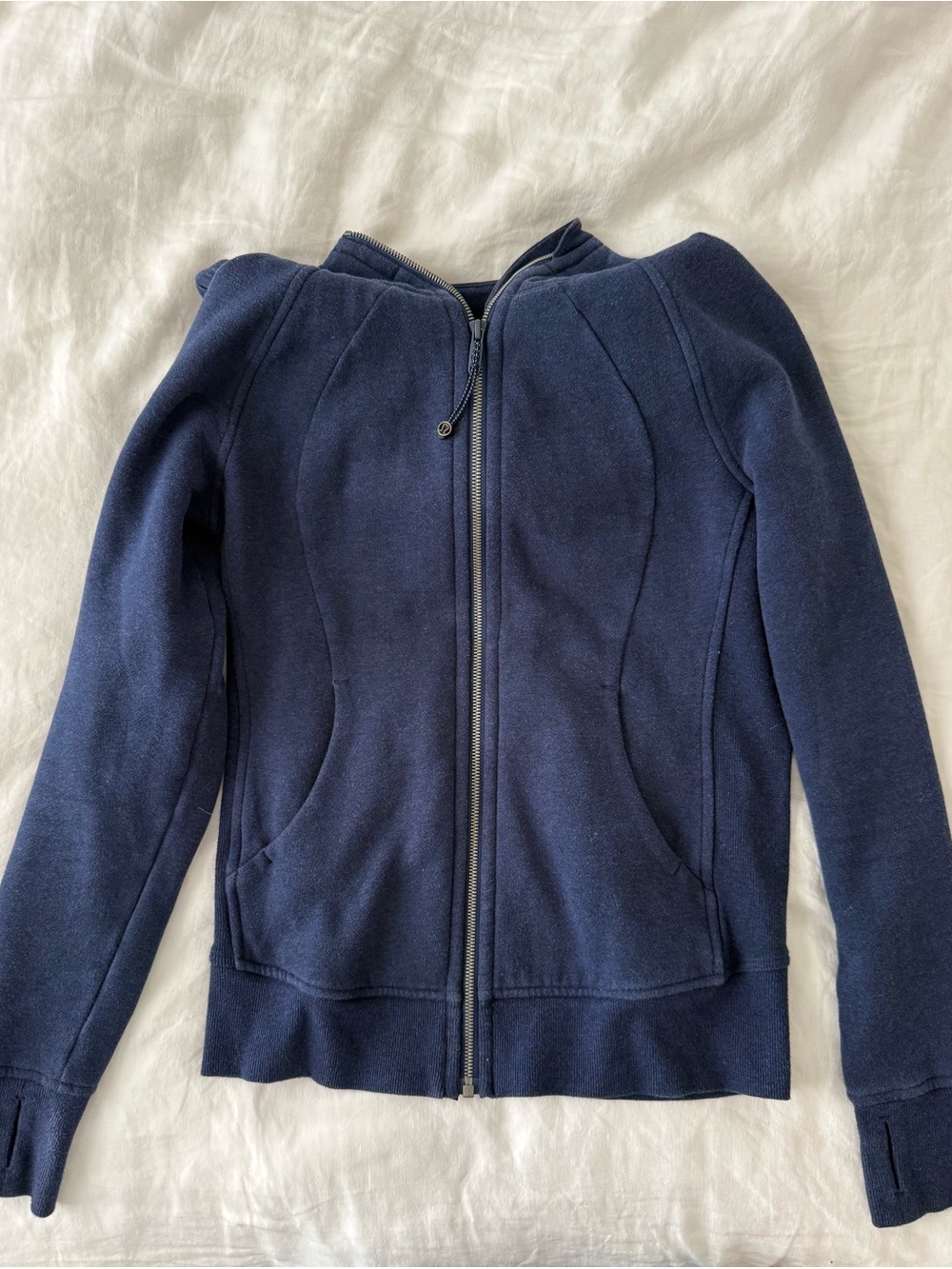 lululemon athletica Navy Blue Scuba Full-Zip Hoodie